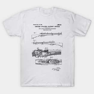 M1 Garand Rifle Patent Black T-Shirt